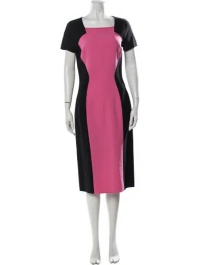Pre-owned Michael Kors Virgin Wool Knee-length Dress In Pink