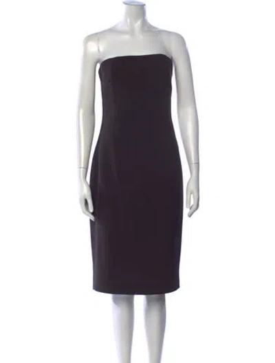 Pre-owned Michael Kors Virgin Wool Knee-length Dress W/ Tags In Black