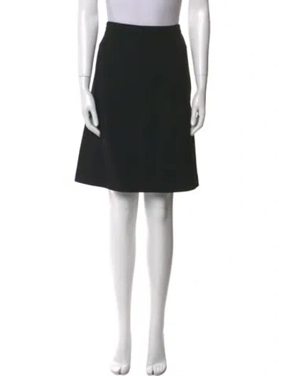 Pre-owned Michael Kors Virgin Wool Knee-length Skirt In Black