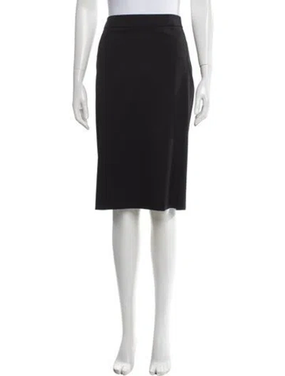 Pre-owned Michael Kors Virgin Wool Knee-length Skirt In Gray