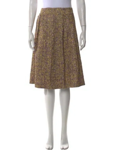 Pre-owned Michael Kors Virgin Wool Knee-length Skirt In Neutral