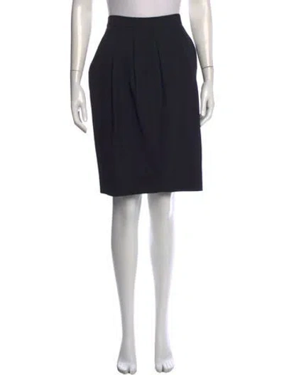 Pre-owned Michael Kors Virgin Wool Knee-length Skirt W/ Tags In Black