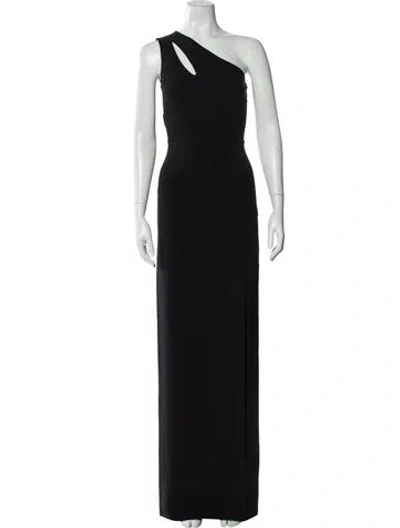 Pre-owned Michael Kors Virgin Wool Long Dress In Black
