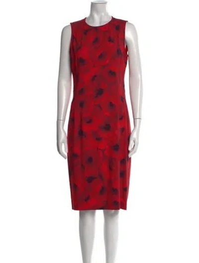 Pre-owned Michael Kors Virgin Wool Midi Length Dress