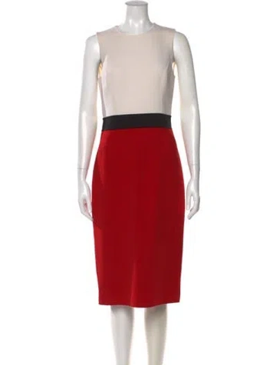 Pre-owned Michael Kors Virgin Wool Midi Length Dress