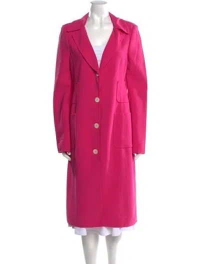 Pre-owned Michael Kors Virgin Wool Midi Length Dress In Pink