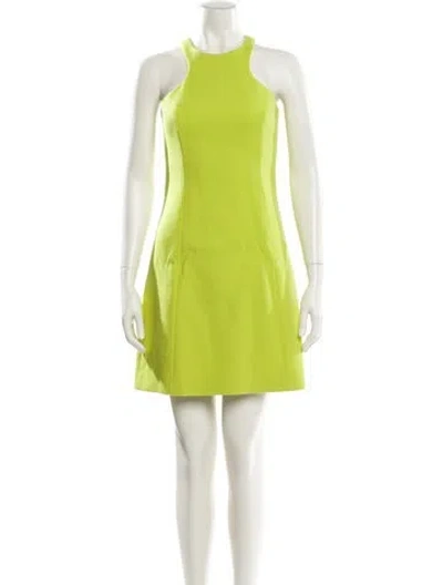 Pre-owned Michael Kors Virgin Wool Mini Dress In Multi