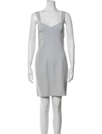 Pre-owned Michael Kors Virgin Wool Mini Dress In Neutrals