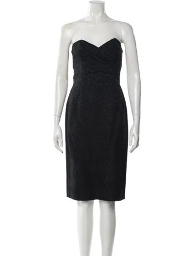 Pre-owned Michael Kors Virgin Wool Mini Dress W/ Tags In Black