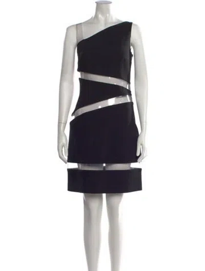 Pre-owned Michael Kors Virgin Wool Mini Dress W/ Tags In Black