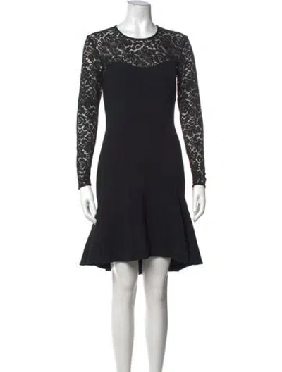 Pre-owned Michael Kors Virgin Wool Mini Dress W/ Tags In Black