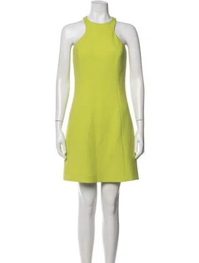Pre-owned Michael Kors Virgin Wool Mini Dress W/ Tags In Green