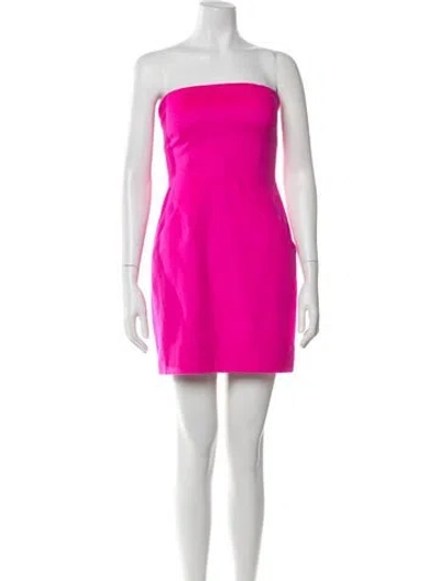 Pre-owned Michael Kors Virgin Wool Mini Dress W/ Tags In Pink