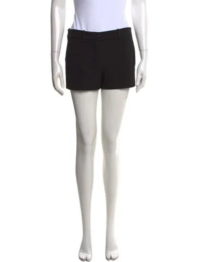 Pre-owned Michael Kors Virgin Wool Mini Shorts In White