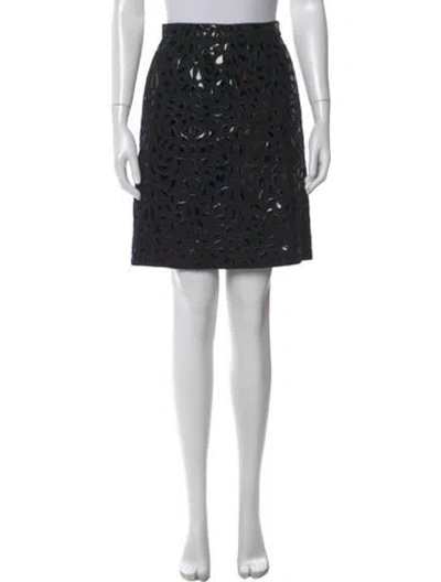 Pre-owned Michael Kors Virgin Wool Mini Skirt In Gray