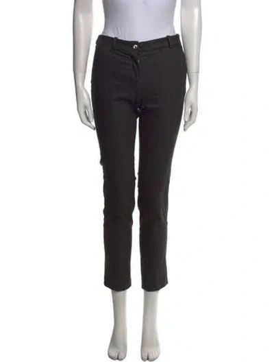 Pre-owned Michael Kors Virgin Wool Skinny Leg Pants In Black