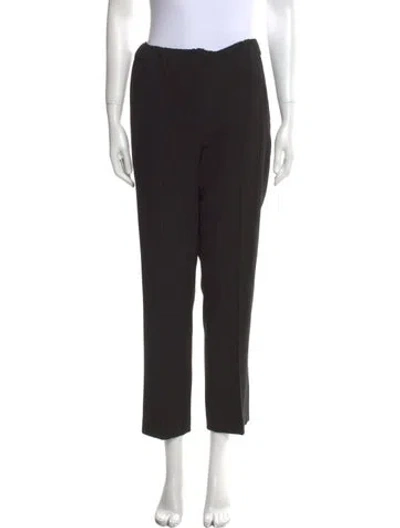 Pre-owned Michael Kors Virgin Wool Skinny Leg Pants In Black