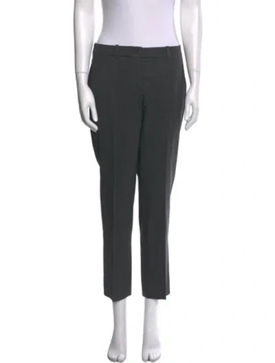 Pre-owned Michael Kors Virgin Wool Skinny Leg Pants In Gray
