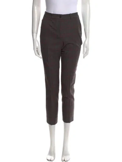 Pre-owned Michael Kors Virgin Wool Skinny Leg Pants In Gray