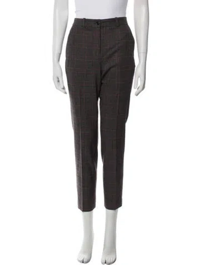 Pre-owned Michael Kors Virgin Wool Skinny Leg Pants In Multi