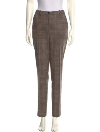 Pre-owned Michael Kors Virgin Wool Skinny Leg Pants In Neutral