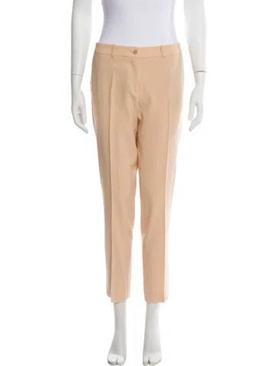 Pre-owned Michael Kors Virgin Wool Skinny Leg Pants In Neutral