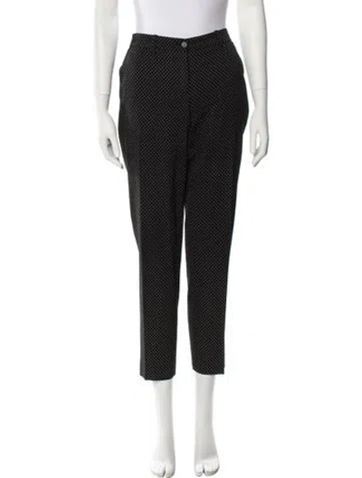 Pre-owned Michael Kors Virgin Wool Straight Leg Pants In Black