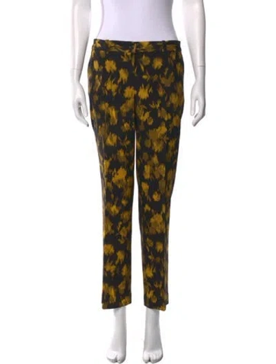 Pre-owned Michael Kors Virgin Wool Straight Leg Pants In Black