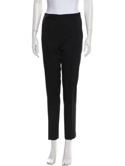 Pre-owned Michael Kors Virgin Wool Straight Leg Pants In Gray