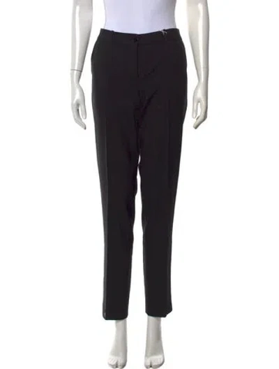 Pre-owned Michael Kors Virgin Wool Straight Leg Pants W/ Tags In Black
