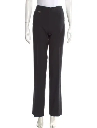 Pre-owned Michael Kors Virgin Wool Straight Leg Pants W/ Tags In Gray
