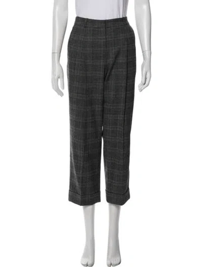 Pre-owned Michael Kors Virgin Wool Straight Leg Pants W/ Tags In Gray