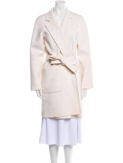 Pre-owned Michael Kors Virgin Wool Trench Coat In Pink