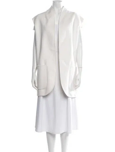 Pre-owned Michael Kors Virgin Wool Vest In Neutrals