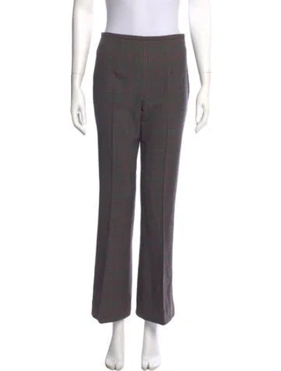 Pre-owned Michael Kors Virgin Wool Wide Leg Pants In Gray
