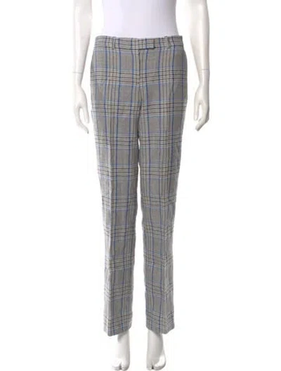 Pre-owned Michael Kors Virgin Wool Wide Leg Pants In Gray