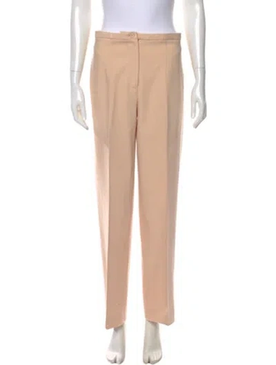Pre-owned Michael Kors Virgin Wool Wide Leg Pants In Orange