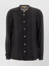 Michael Kors Ruffled Buttoned Shirt In Black
