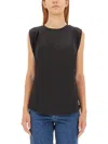 Shop Michael Kors Viscose Tops In Black
