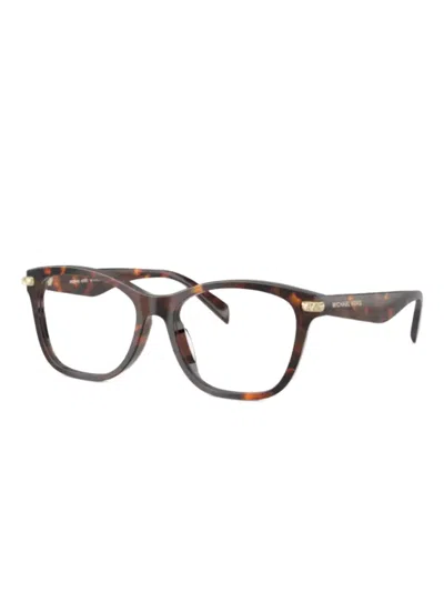 Michael Kors Vista Square-frame Glasses In Brown