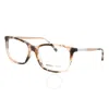 Michael Kors Vivianna Ii Demo Rectangular Ladies Eyeglasses Mk4030 3162 52