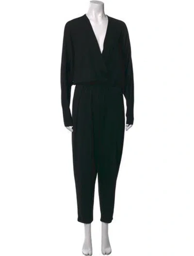 Pre-owned Michael Kors V-neck Jumpsuit In Black