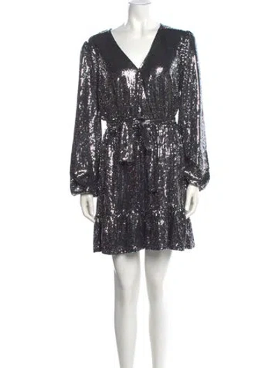 Pre-owned Michael Kors V-neck Mini Dress W/ Tags