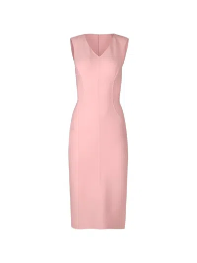 Michael Kors V-neck Sheath Dress In Pink