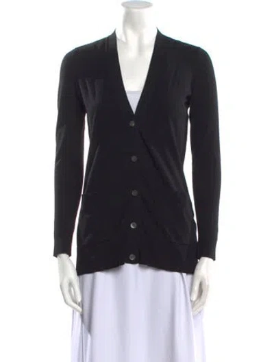 Pre-owned Michael Kors V-neck Sweater In Black