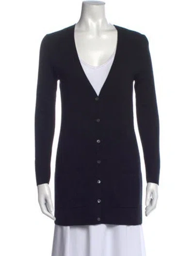 Pre-owned Michael Kors V-neck Sweater In Black
