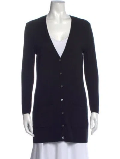 Pre-owned Michael Kors V-neck Sweater In Black