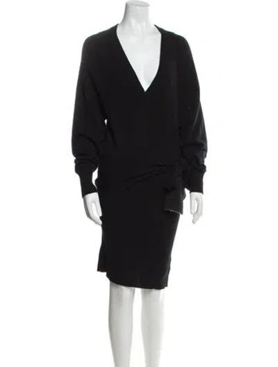 Pre-owned Michael Kors V-neck Sweater In Blue