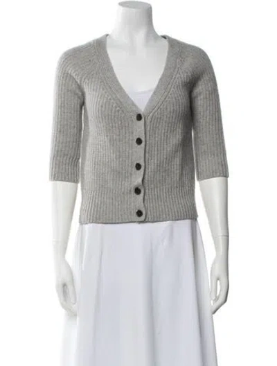 Pre-owned Michael Kors V-neck Sweater In Grey