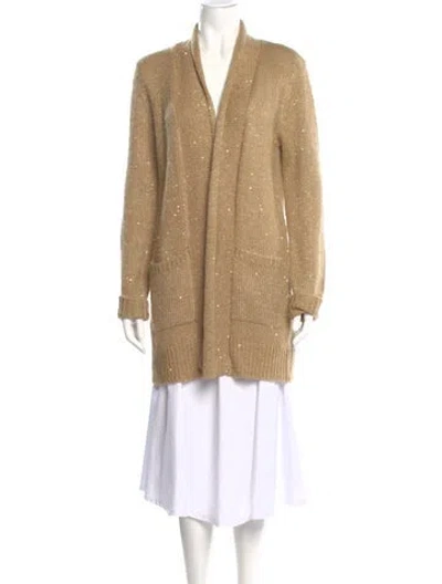 Pre-owned Michael Kors V-neck Sweater In Neutral